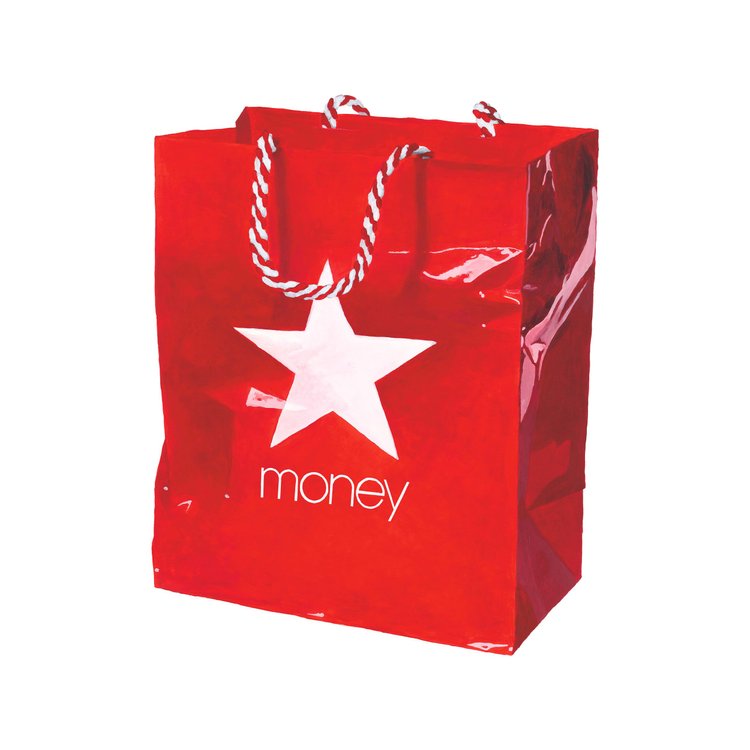 Money by Totally Justified Hypocrisy, satirical giclée print