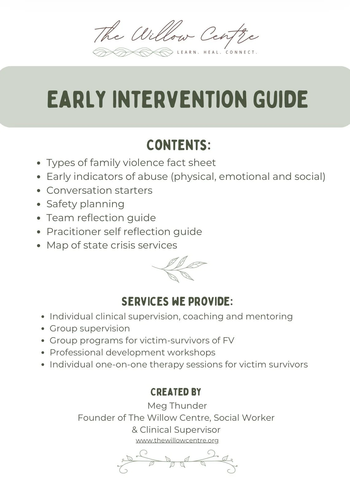 Early Intervention Guide