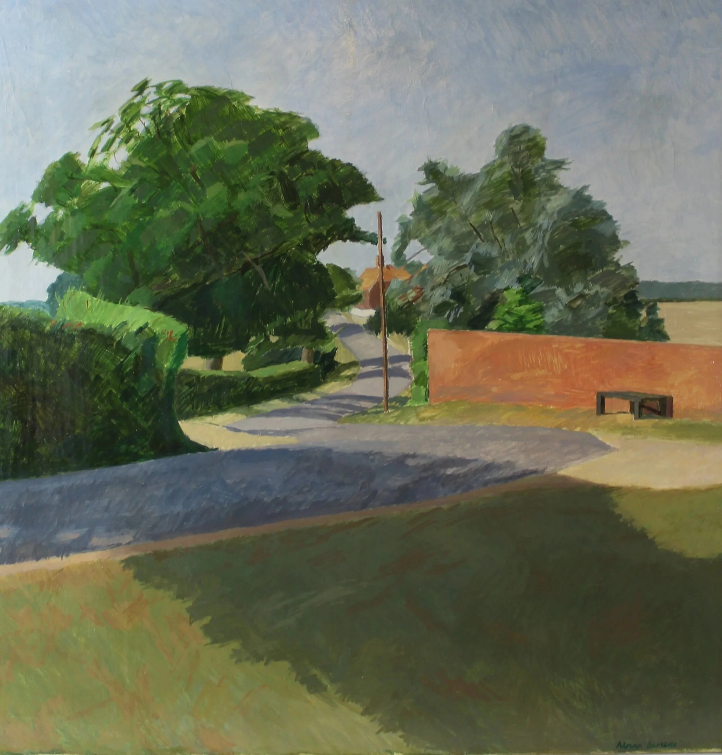 Hampshire Lane - 1976 - Oil on canvas - 76 x 76 cm