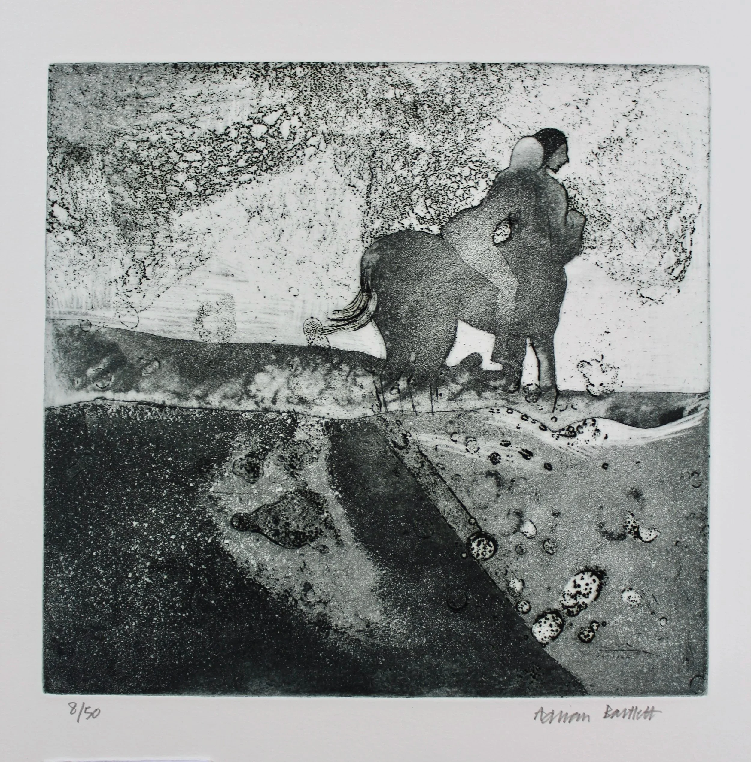 Mythological Scene - 1972 - Etching - 23 x 23 cm