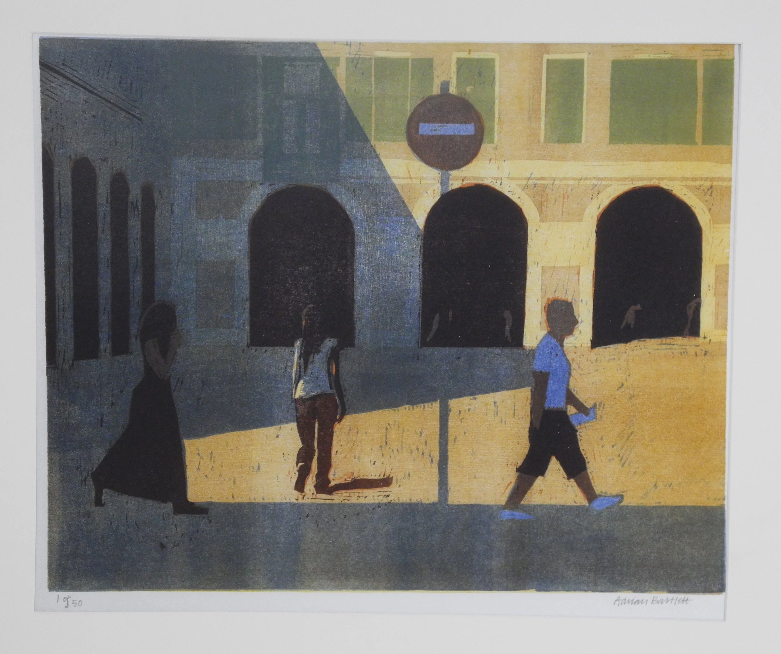 Place Garibaldi - 2009 - Woodcut - 36 x 44 cm