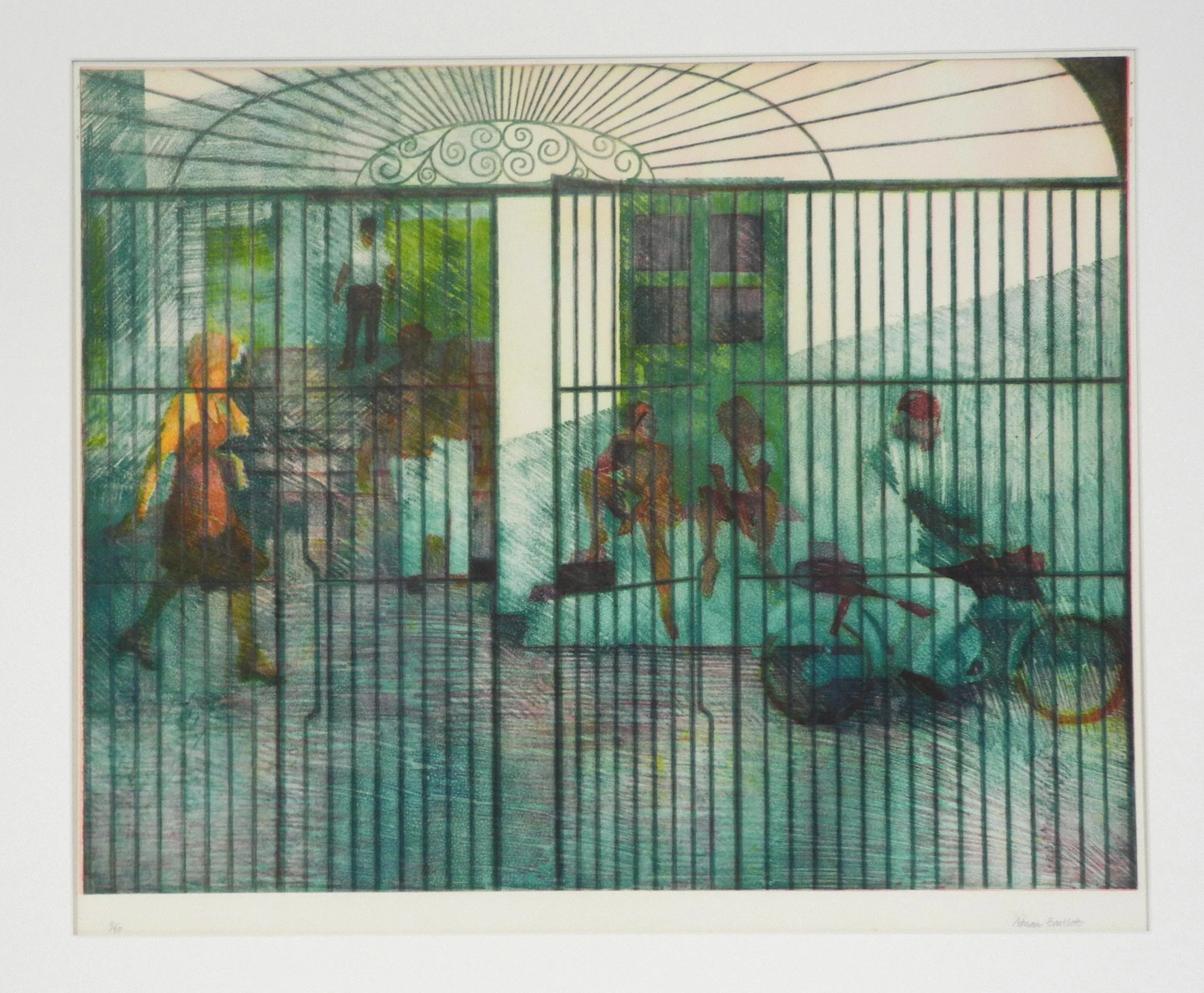 Mediterranean Street - 1977 - Etching - 54 x 69 cm