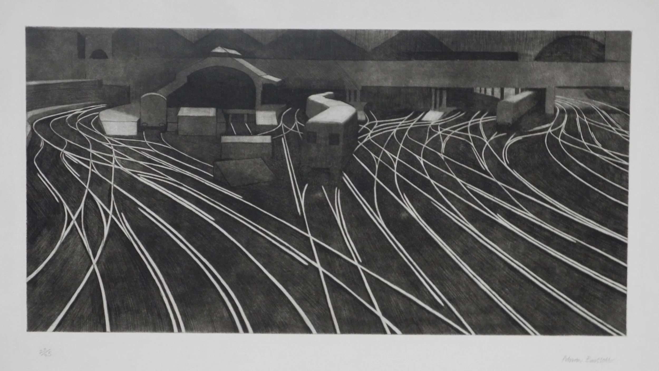 Main line - 1970 - Etching - 30 x 60cm 