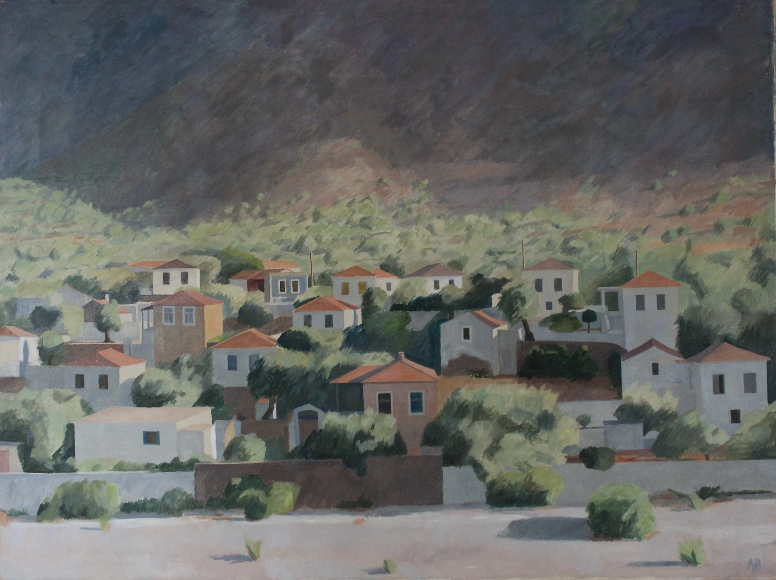 Across the Riverbed - 1984 - Oil on canvas - 91 x 122 cm