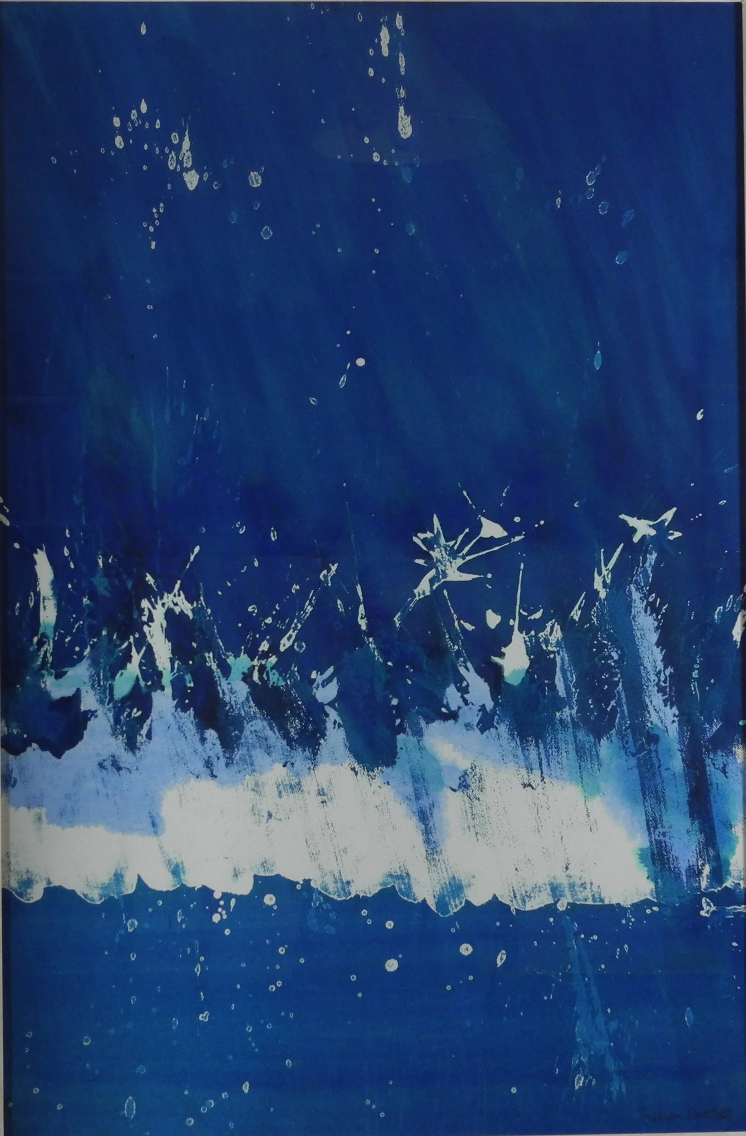 Breaking Wave - 1999 - Acrylic on paper - 99 x 66 cm
