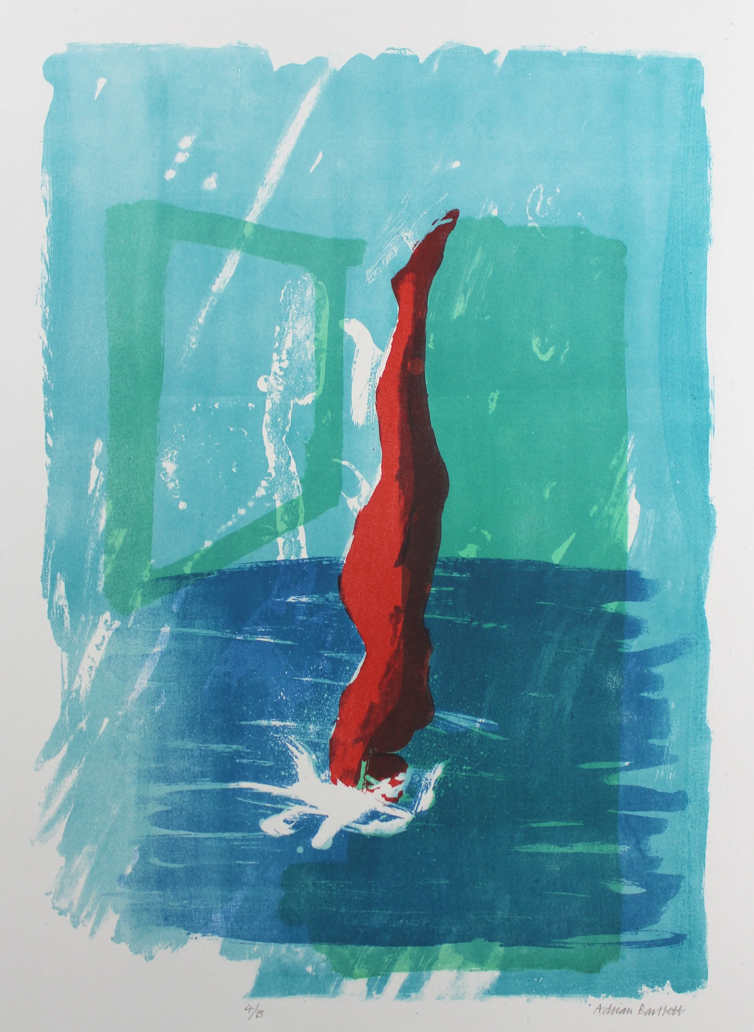Diver - 1994 - Lithograph - 54 x 38 cm