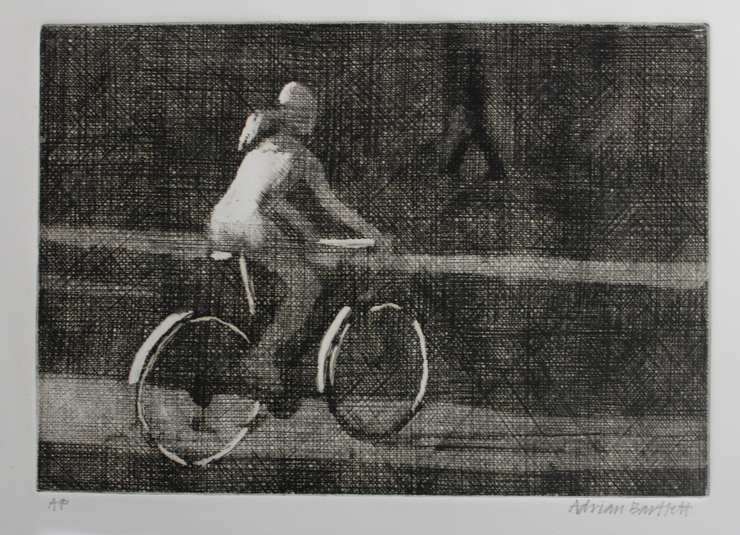 Cyclist - 2009 - Etching - 21 x 30 cm