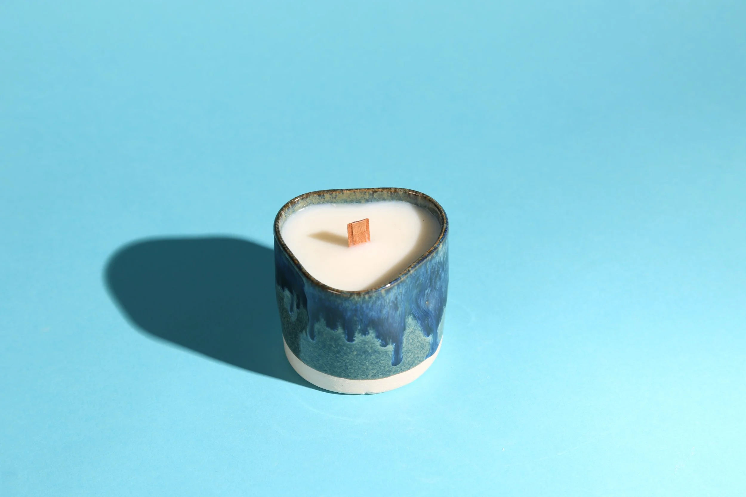 Handcrafted Stoneware Ceramic Candle