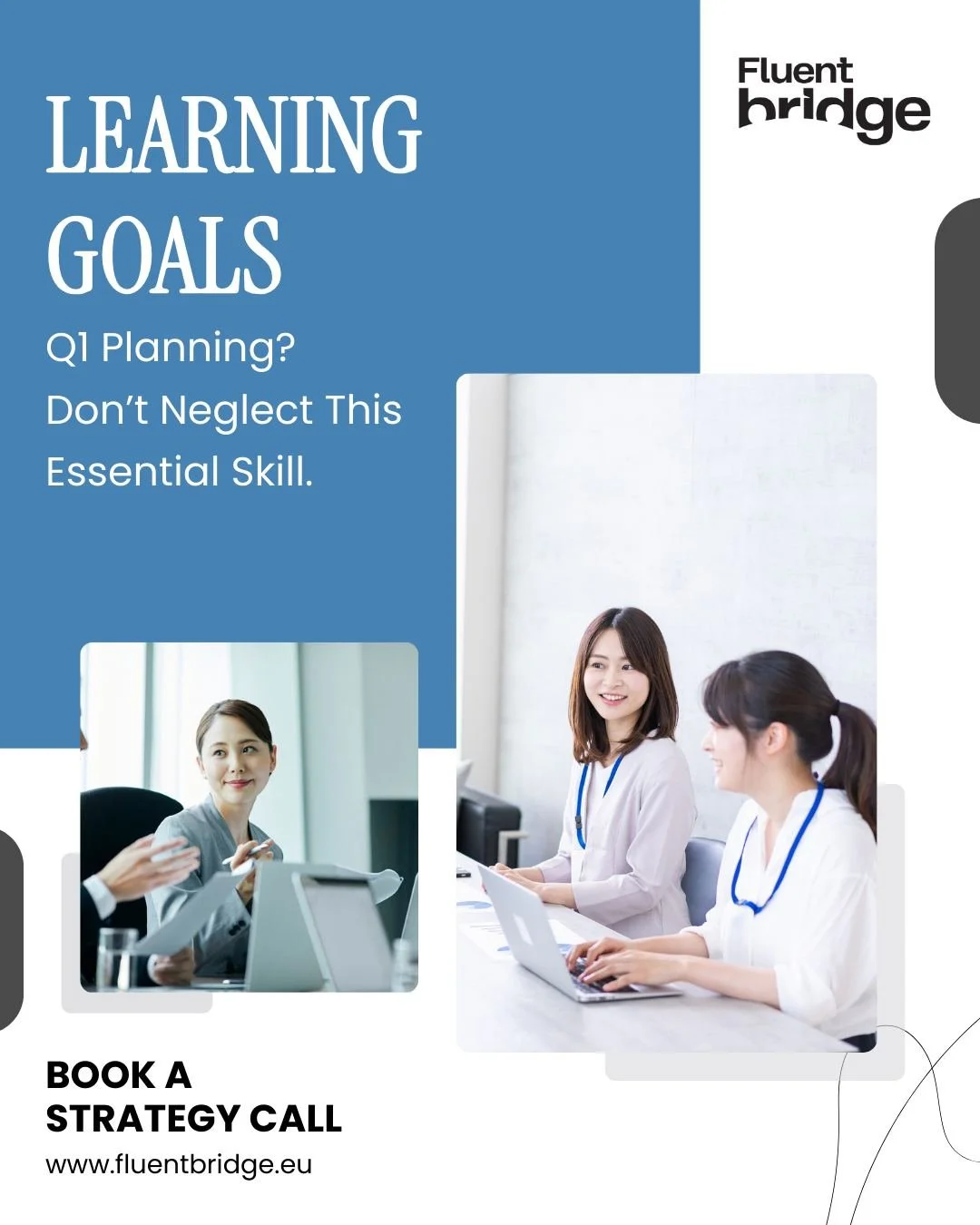 Planning Q1 goals?
Don&rsquo;t neglect the skill that powers them all.

Clear communication = stronger teams.

🔗 Link in bio
#TeamDevelopment #WorkplaceLearning #FluentBridge