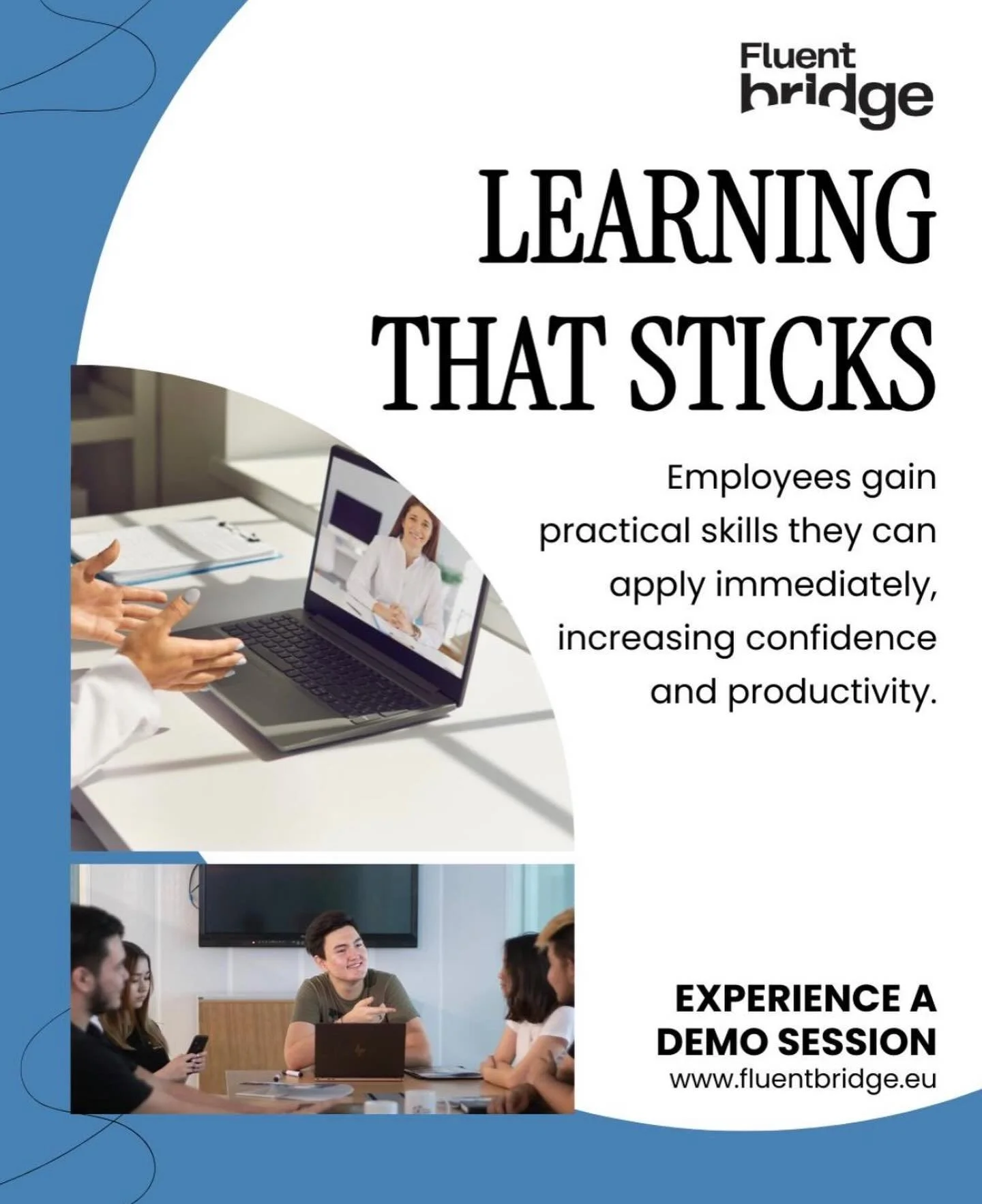 Training that looks good isn&rsquo;t enough. It has to work. That&rsquo;s what we deliver at FluentBridge. 🔗 Book a demo

#FluentBridge #WorkplaceLearning #CorporateTraining #ProfessionalDevelopment #LearningThatSticks