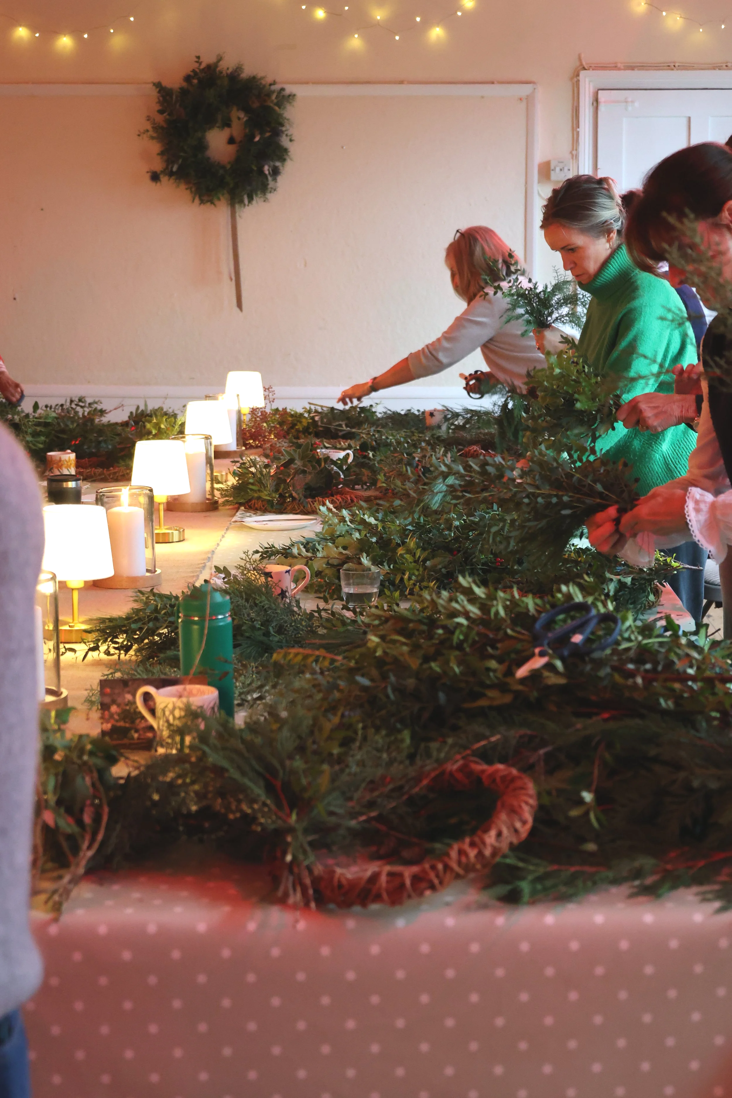 Christmas Wreath Morning