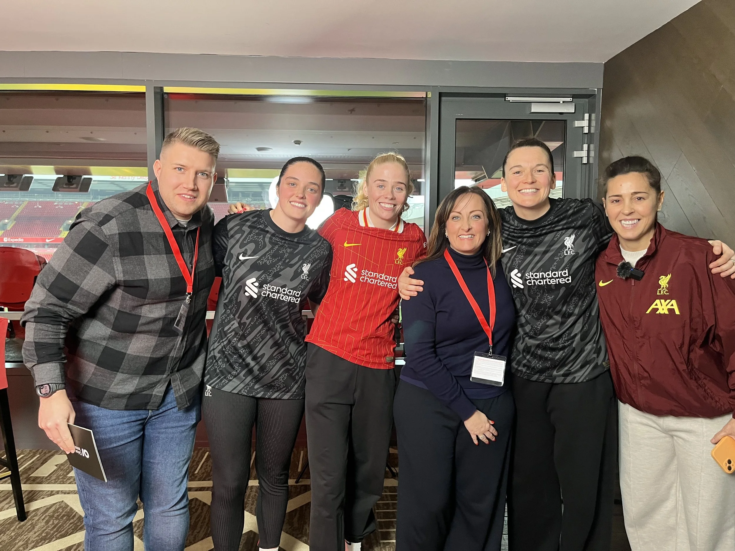 Group shot at Anfield