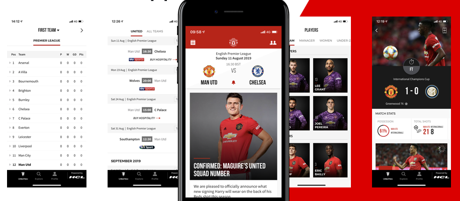 Image of mobile app screens showing predictions