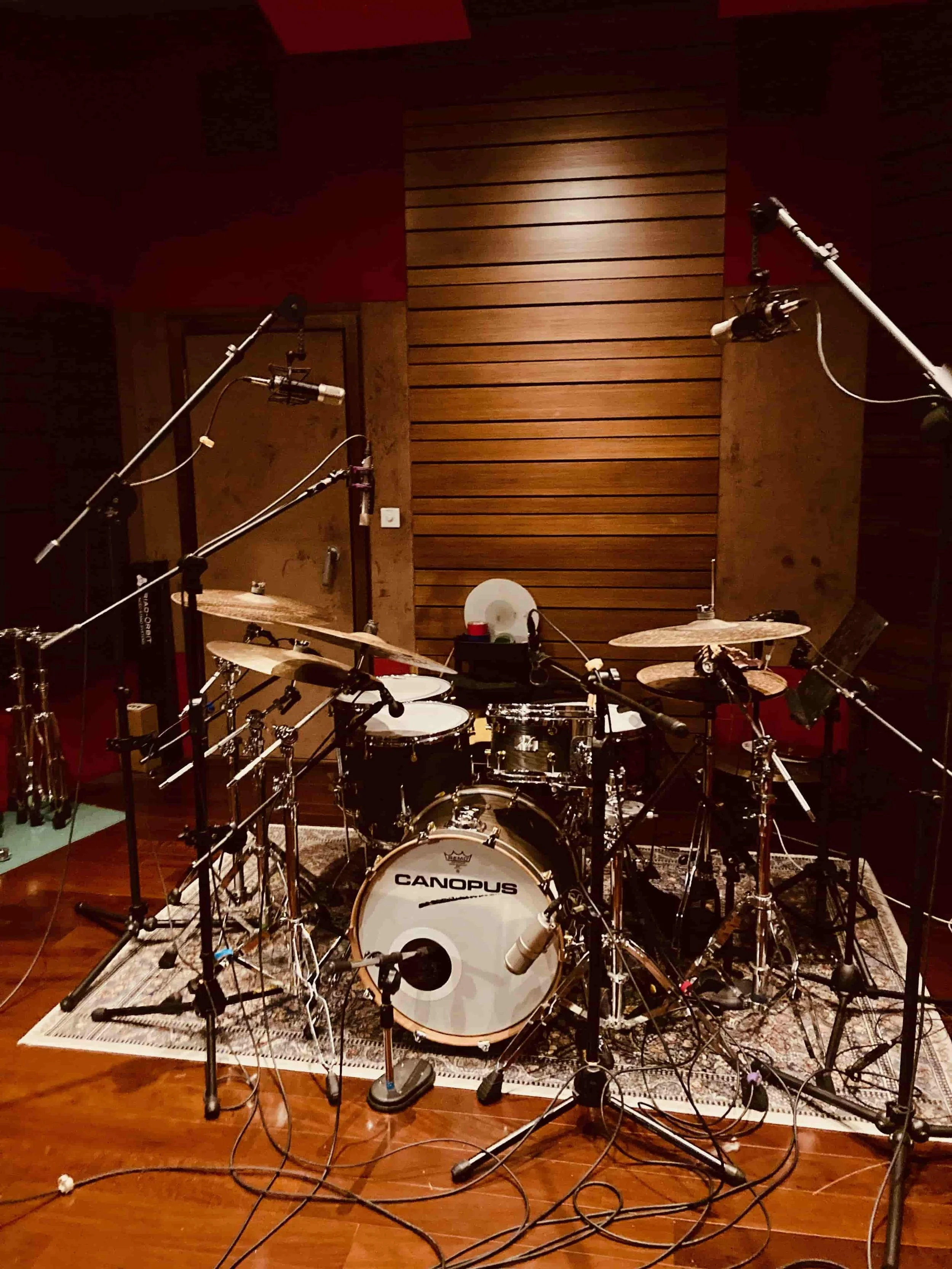Drum recording by Fish Huang for Mandark, produced by Julian Moreen in Taipei