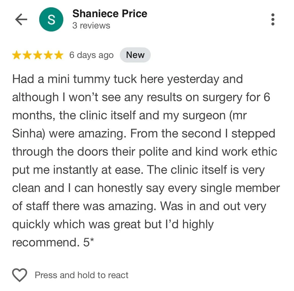 Always nice to see my patients appreciate the efforts put in by my team in creating a safe space for them. My strength is my team that I work with. One team, one goal: quality, care, finesse&hellip; thank you for choosing me and sharing your experien