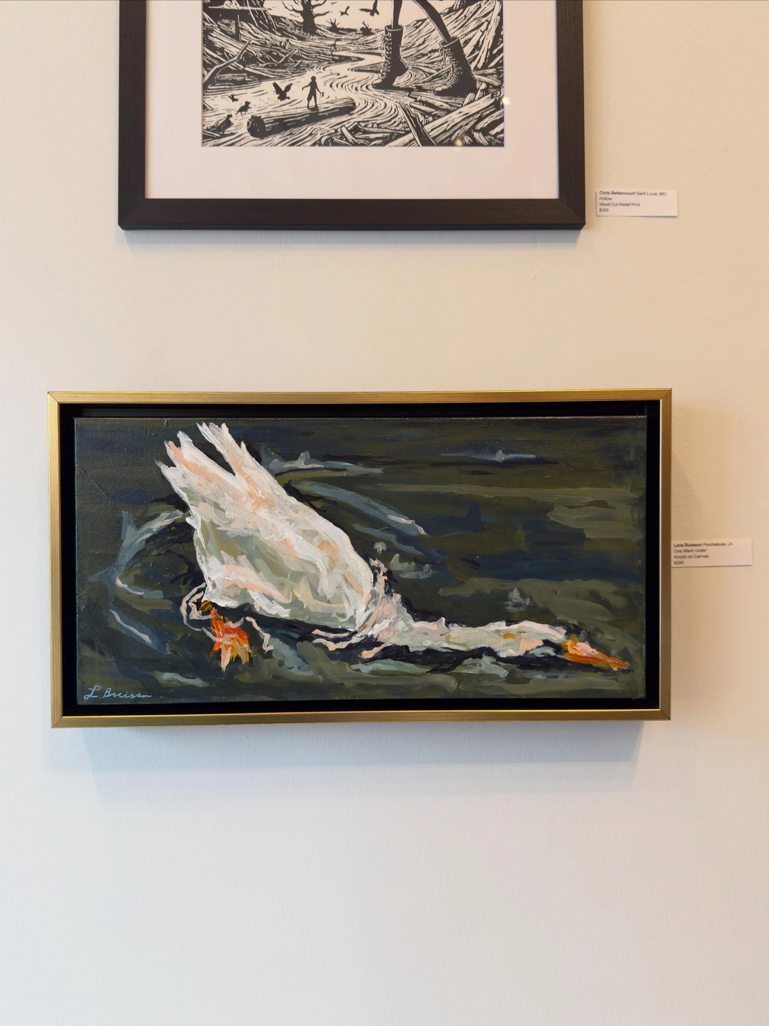 "One Went Under" at St. Tammany Art Association Juried Show, 2026 - Merit Award