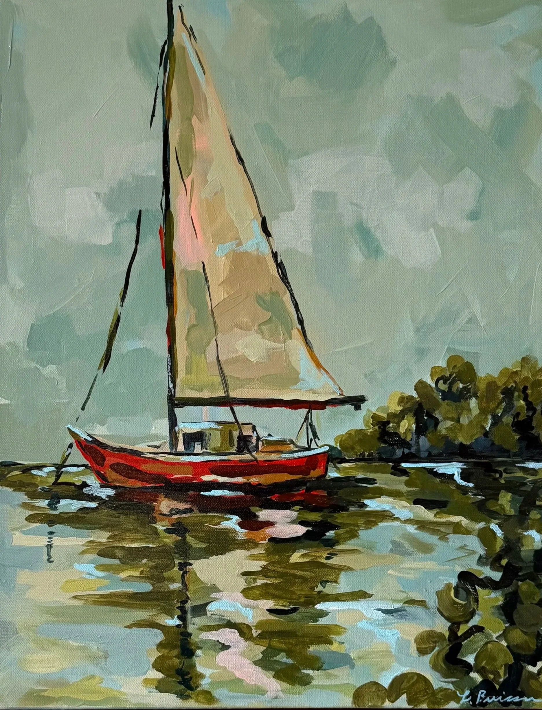 River Days, 2026 | 16x20 Acrylic on deep edge canvas | Available for purchase at Revival Art House
