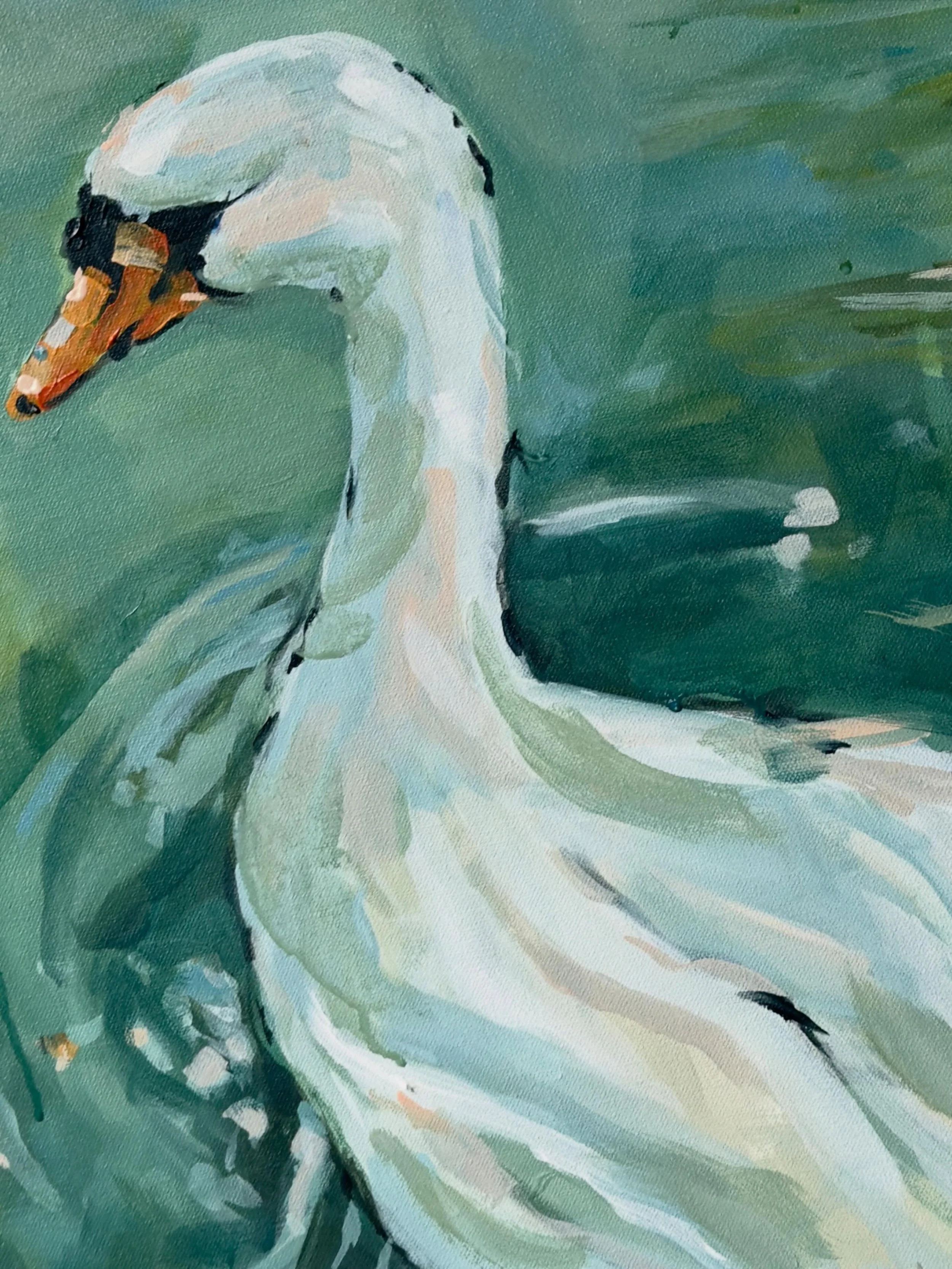 A piece that can feel at home in a nursery&hellip; but just as much in the rest of the house. 🦢 Still a work in progress but here&rsquo;s a tiny glimpse of a new one!