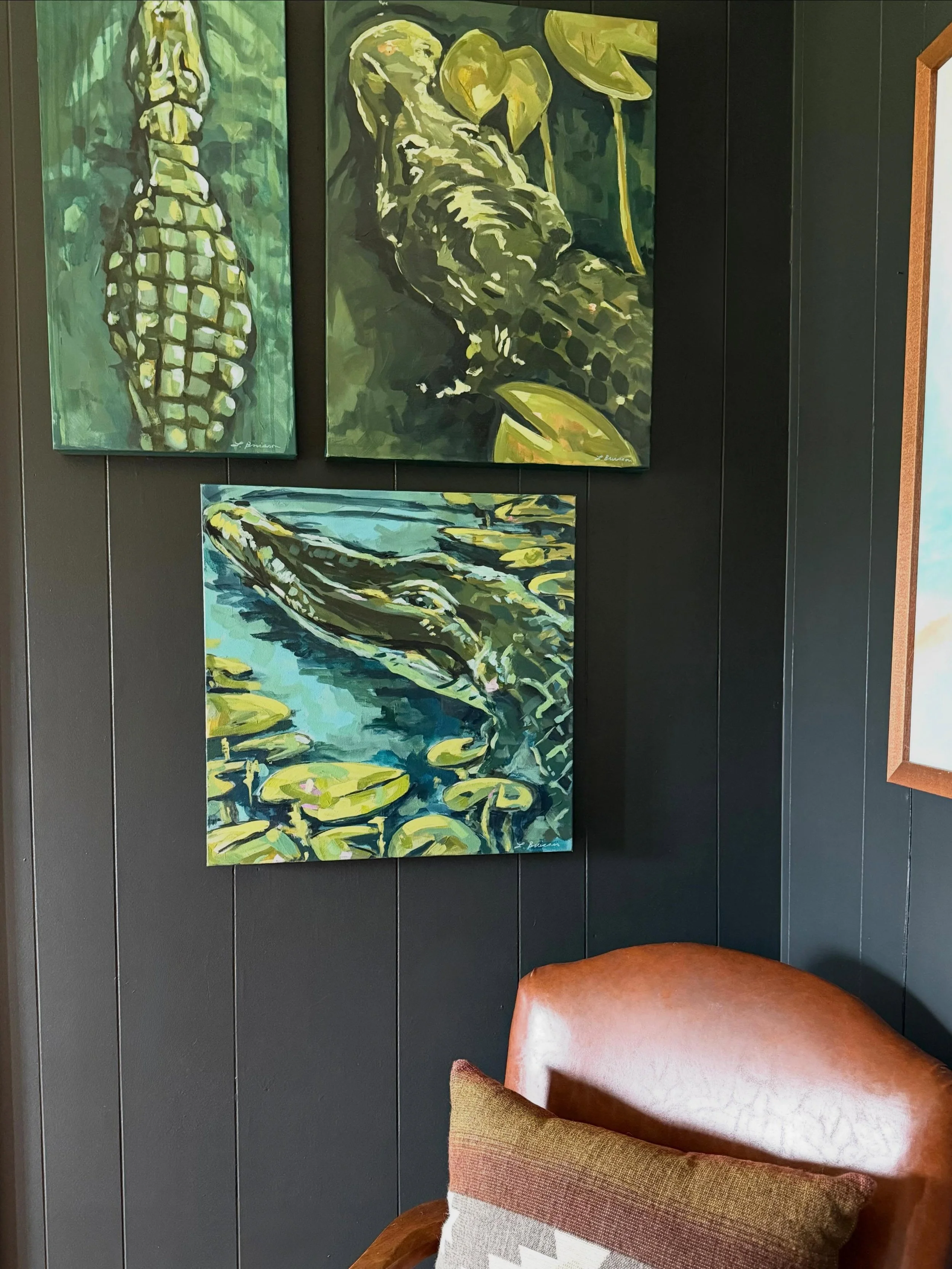 Gators 🐊 This has been my favorite wall for my art lately!

I love taking familiar scenes and giving them a fresh, playful spin. To be honest, I don&rsquo;t always have a deeper meaning behind my paintings. I just hope they make people smile and enj