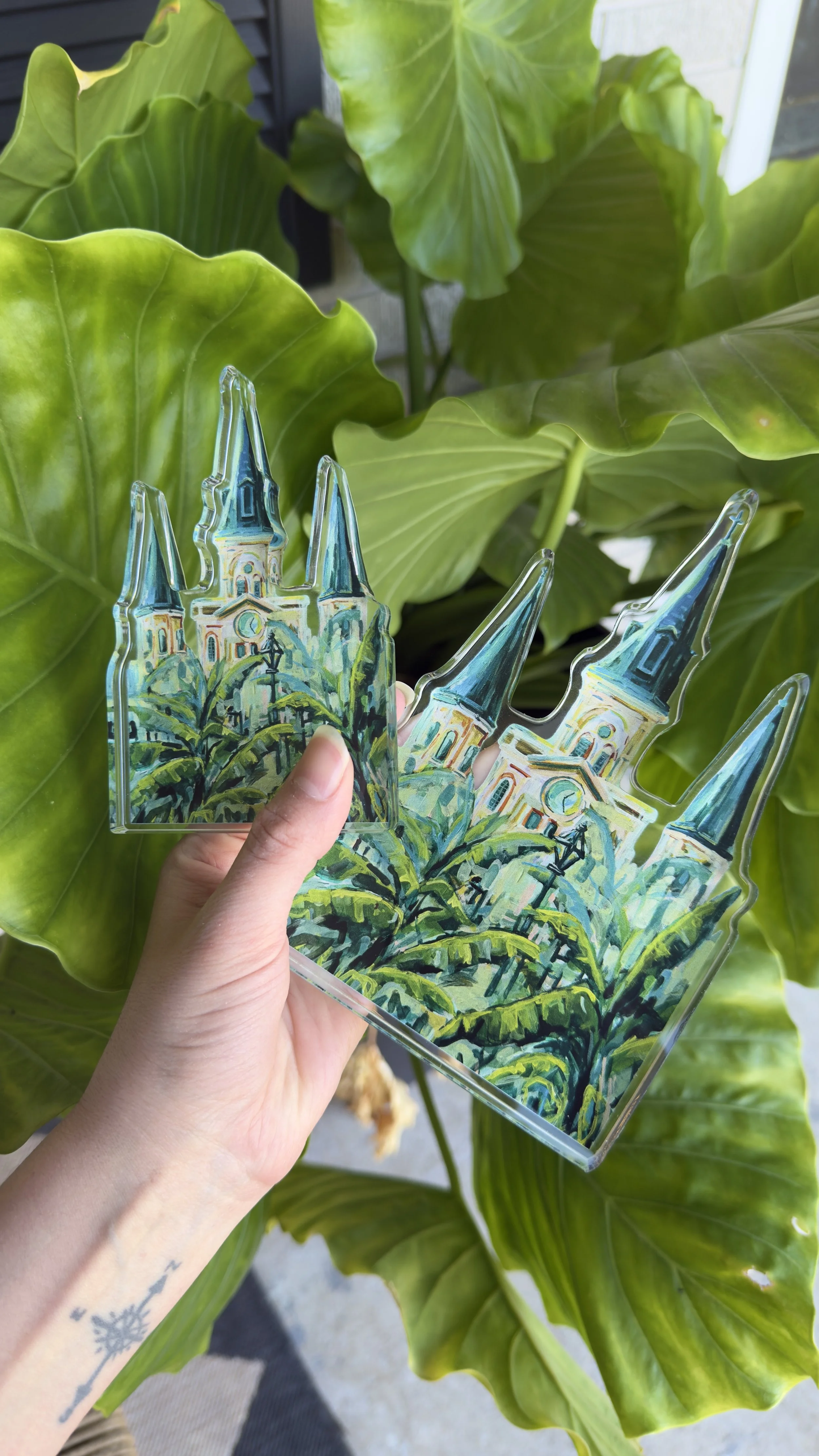 St. Louis Cathedral Acrylic Art Blocks