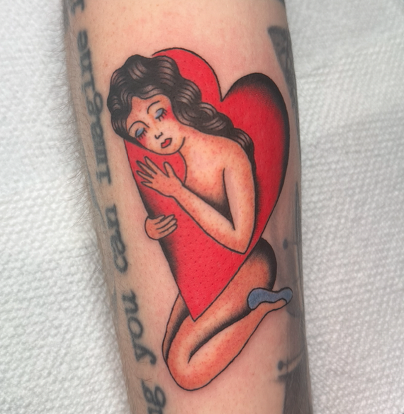 Lover Girl tattoo, Nicole Mort Green River Tattoo Minneapolis