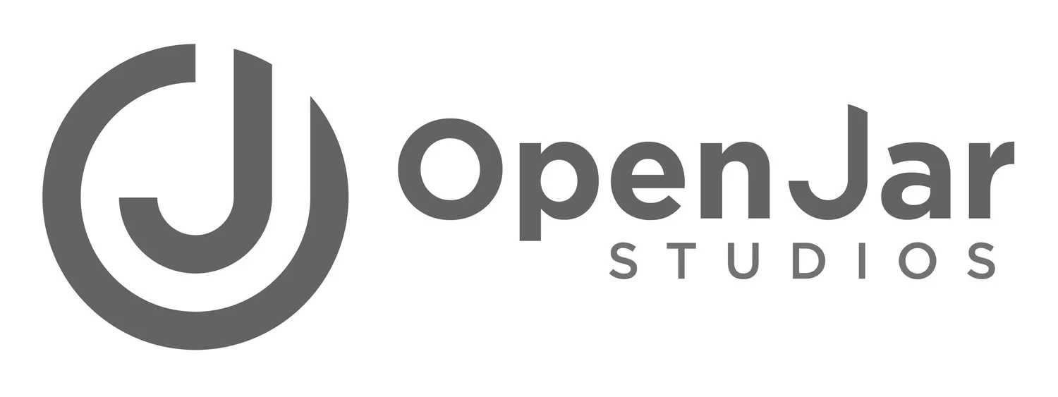 Logo for OpenJAR Studios featuring a stylized 'J' enclosed in a circle with text 'OpenJAR STUDIOS' to the right.