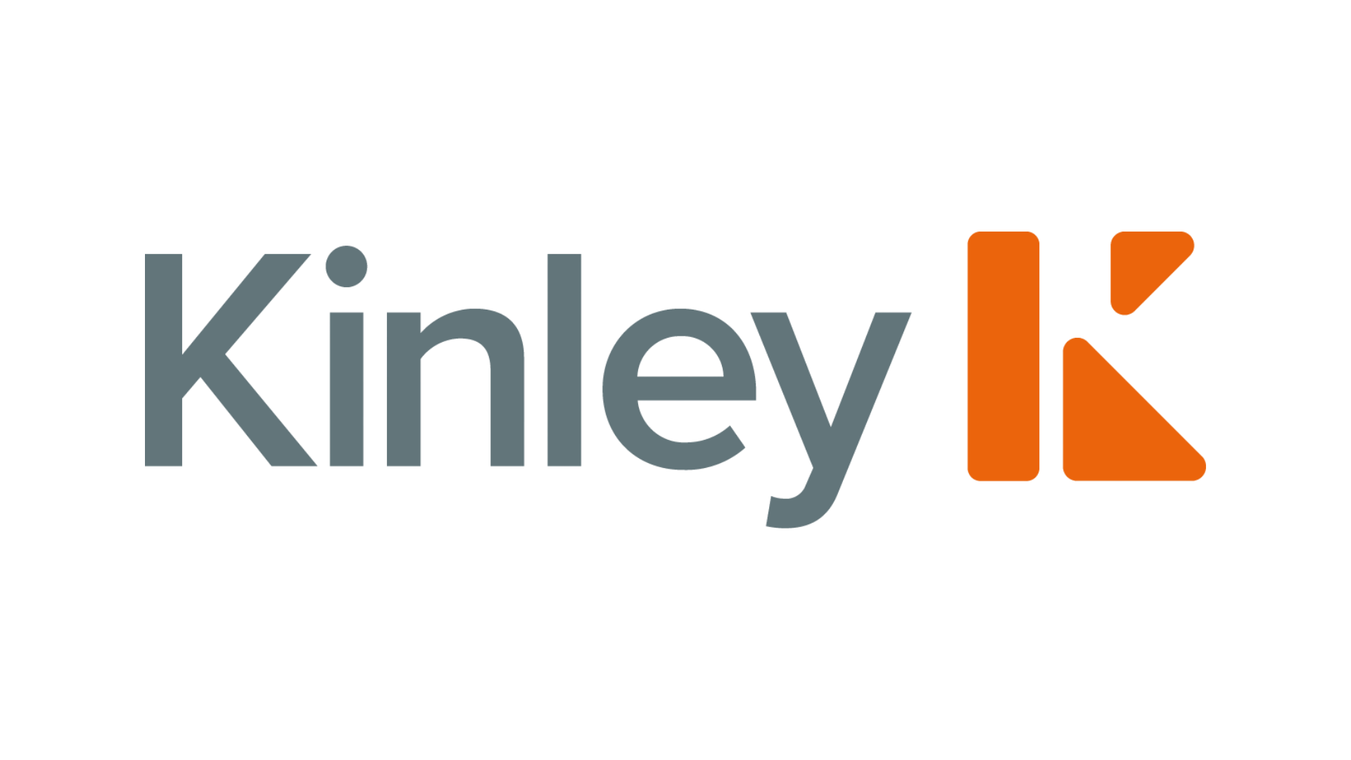 KinleyK logo with the word 'Kinley' in gray and a stylized orange 'K' on the right side.