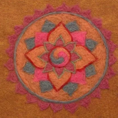 Needle Mandala:  The Artistic Flip Flop, Venice