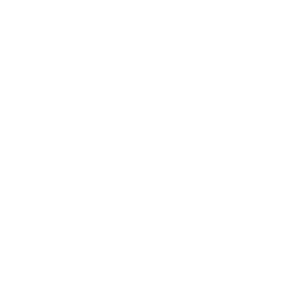 Outline of three people with a gear and check mark in front, symbolizing teamwork and approval.