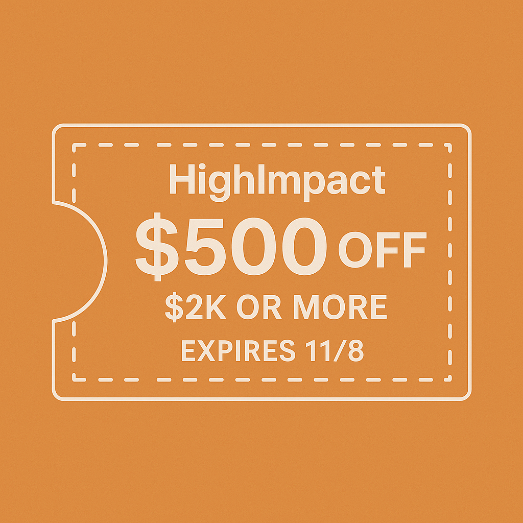 $500 Off Coupon on any course or service over $2,000.