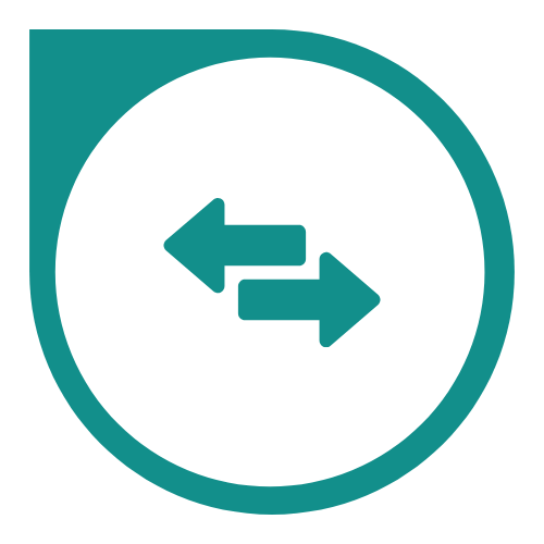 Traffic sign indicating two arrows pointing in opposite directions.