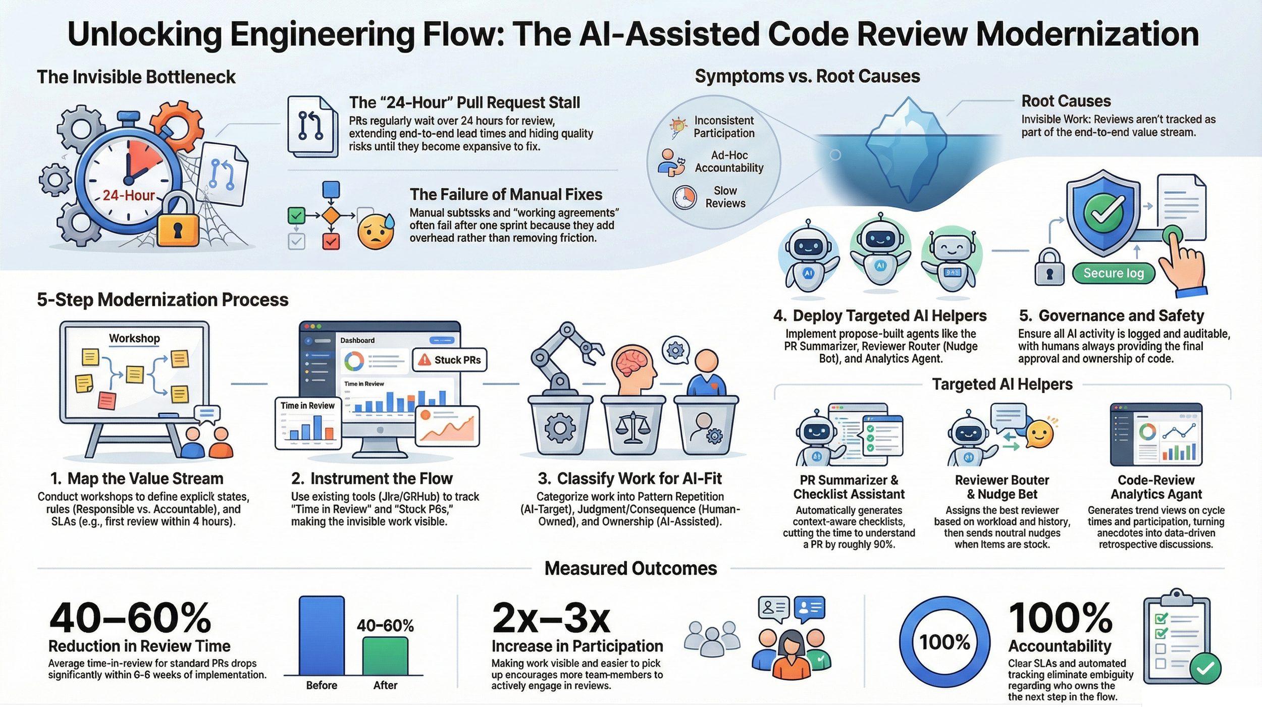 Using AI to assist in code review flow