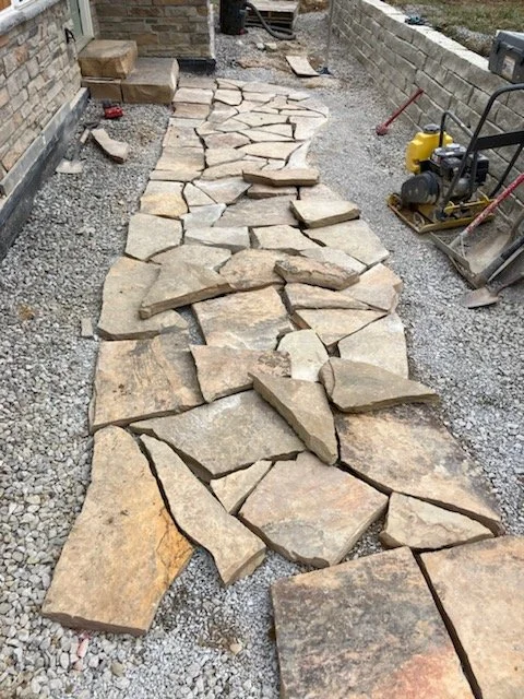 Flagstone going together