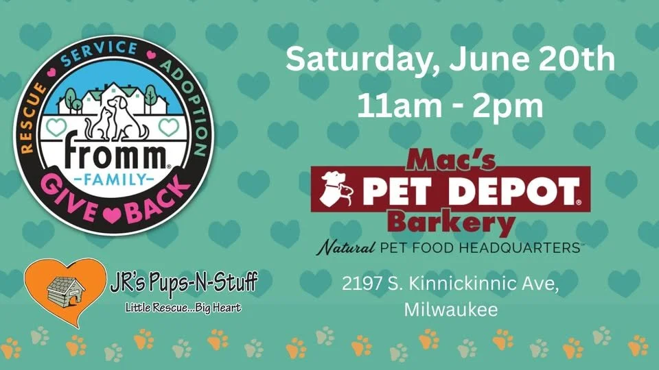 JR's at Fromm Give Back Weekend at Mac's Pet Depot & Barkery