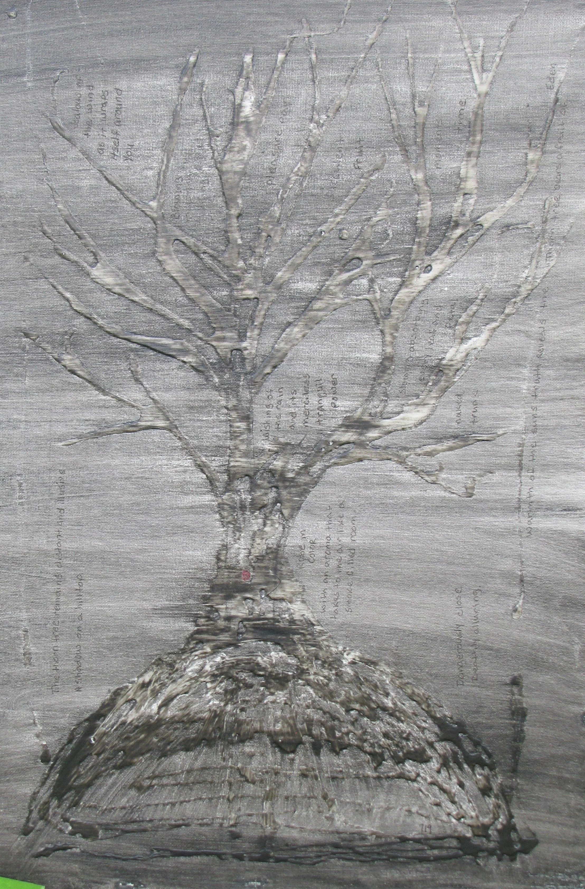 The Thorn Tree

mix medium on unstretched canvas 
12 x 19 inches