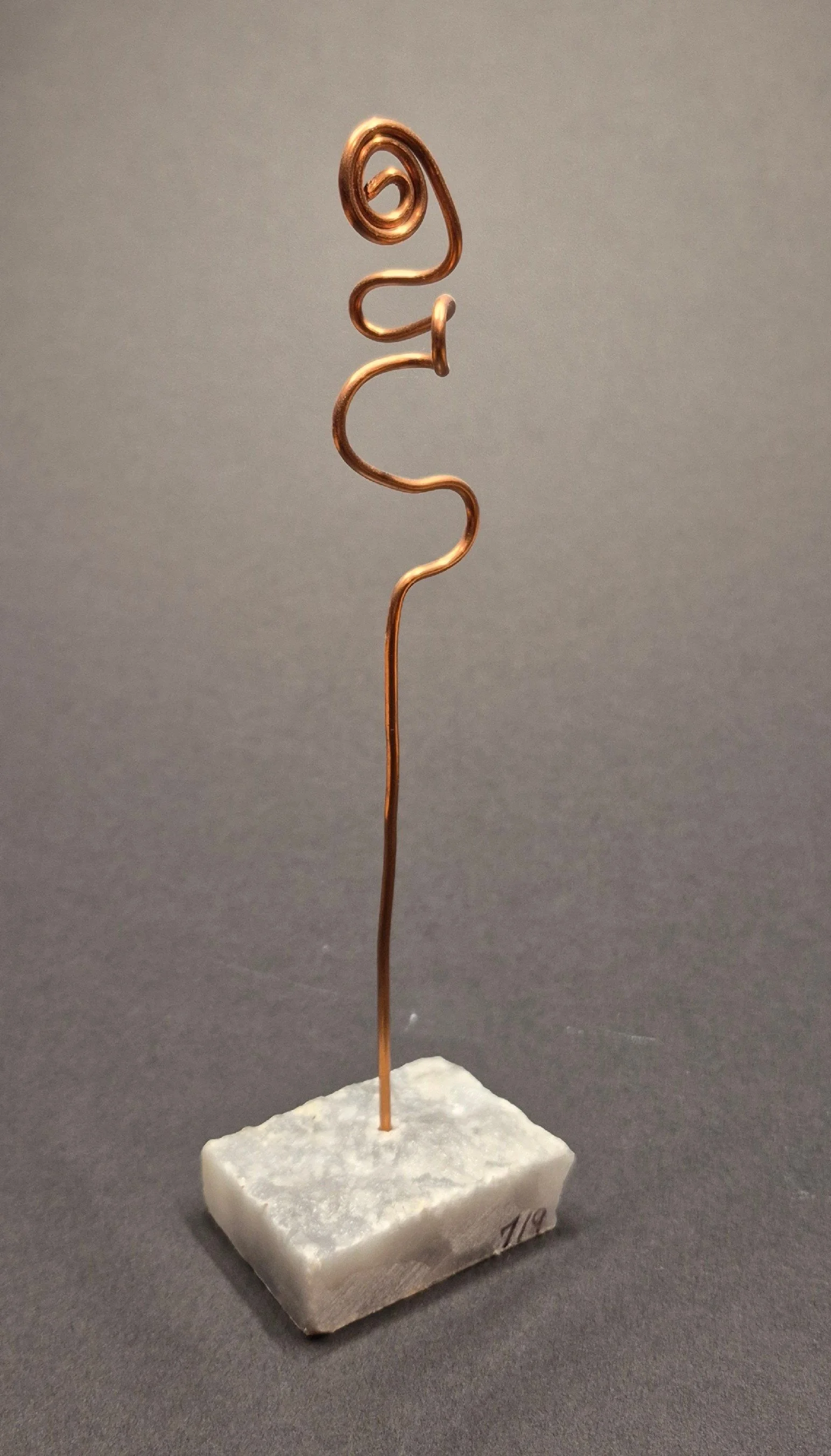 JoAnn@8months

copper wire on stone base
2 x 7 inches