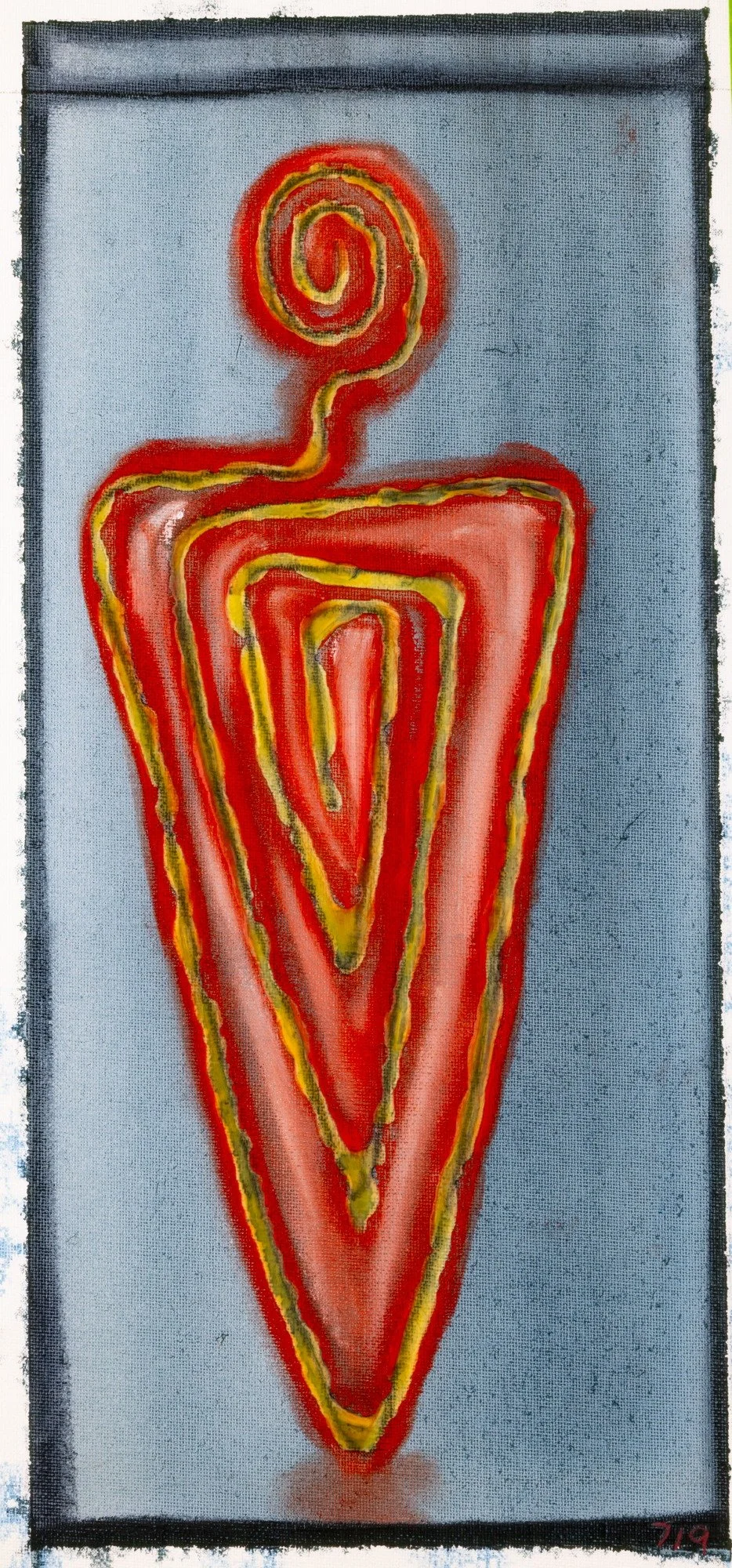 Forger of Galaxies (orange)

mix medium on unstretched canvas 
8 x 13inches