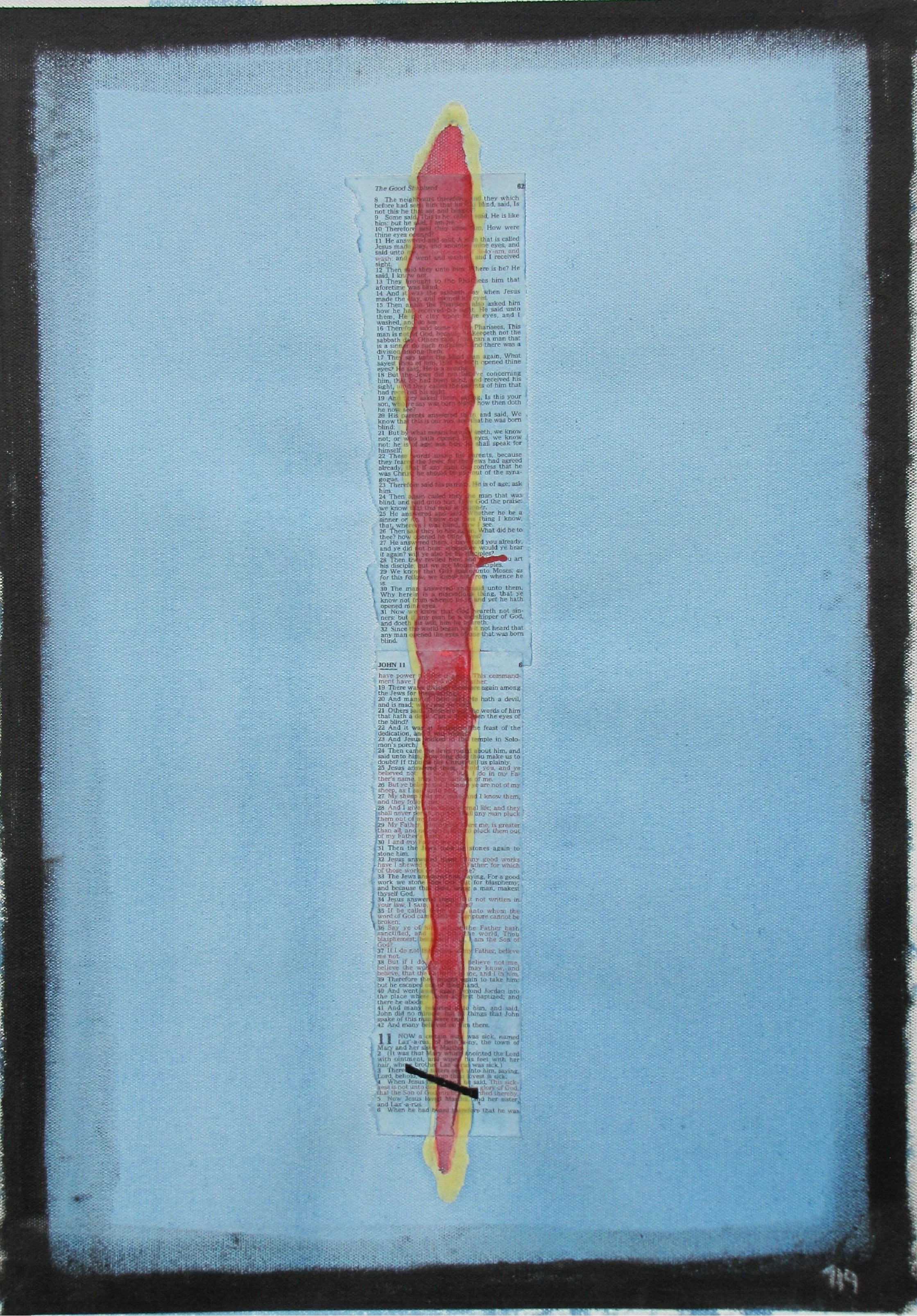 A Single Stitch

mix medium on unstretched canvas 
14 x 20 inches