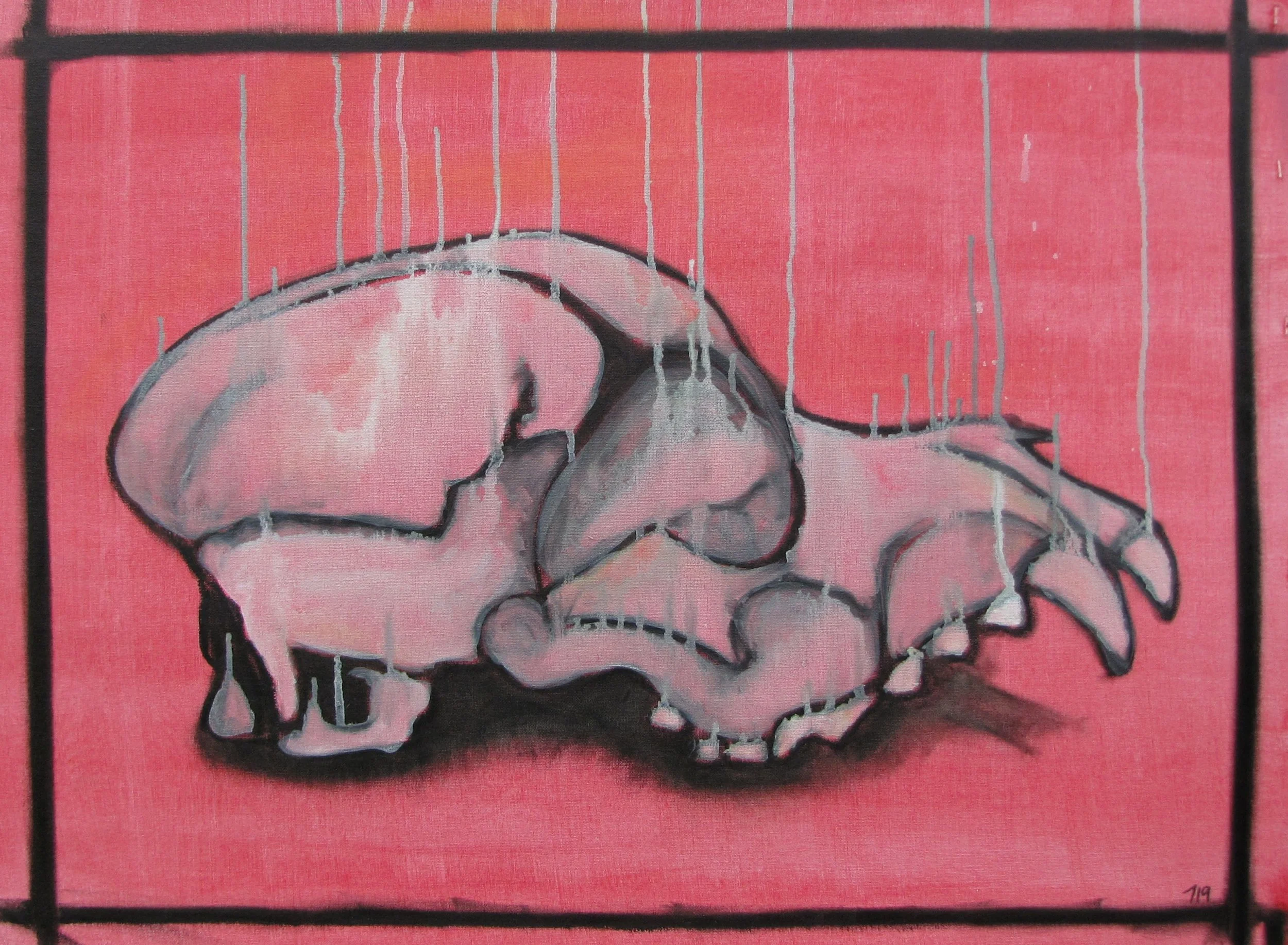 The audacity to weep

mix medium on unstretched canvas 
19 x 26 inches