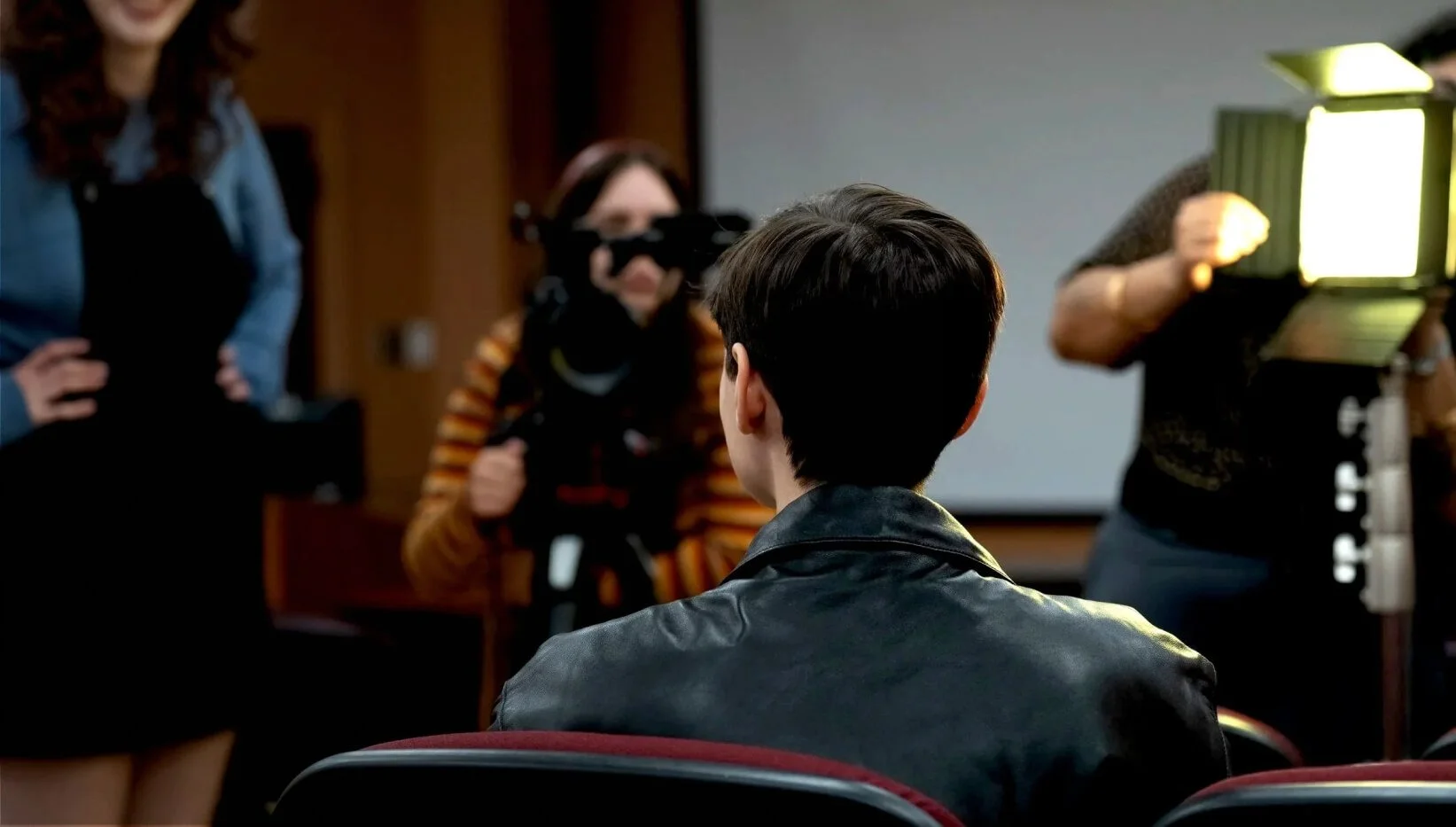 New filmmaker on set in film lab new brunswick