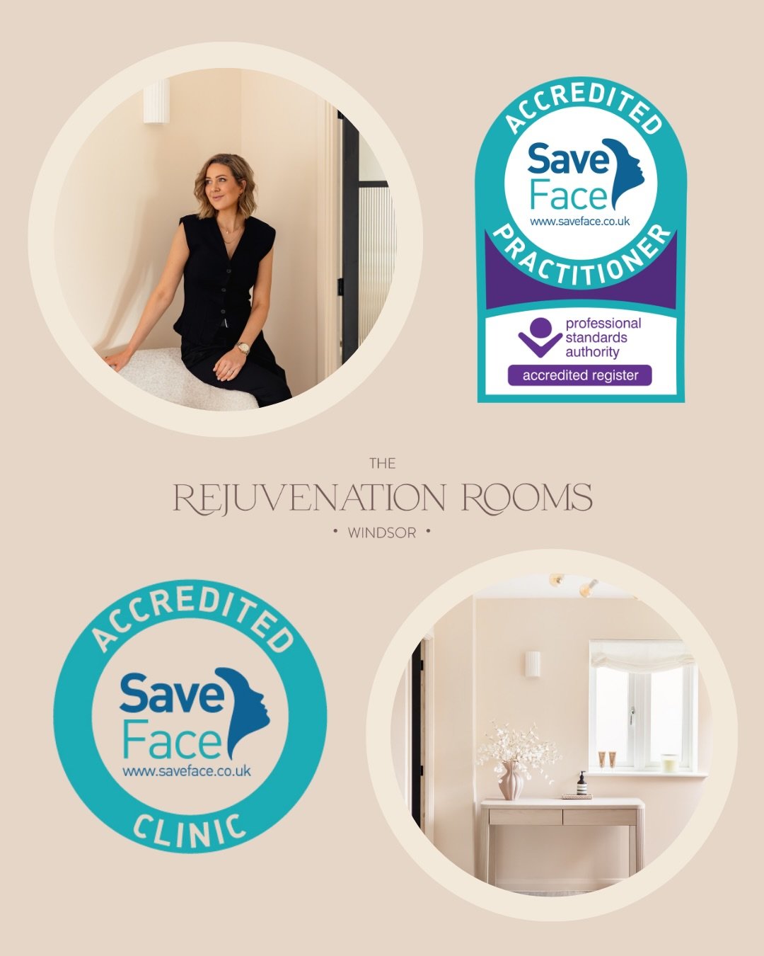 📣 Big news 📣

I am incredibly proud to share that 
The Rejuvenation Rooms is now officially registered with Save Face 🤍

This accreditation follows a rigorous assessment process &amp; confirms that the clinic meets the highest standards of clinica
