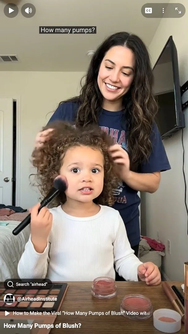 Use AI to Make “How Many Pumps of Blush?” video