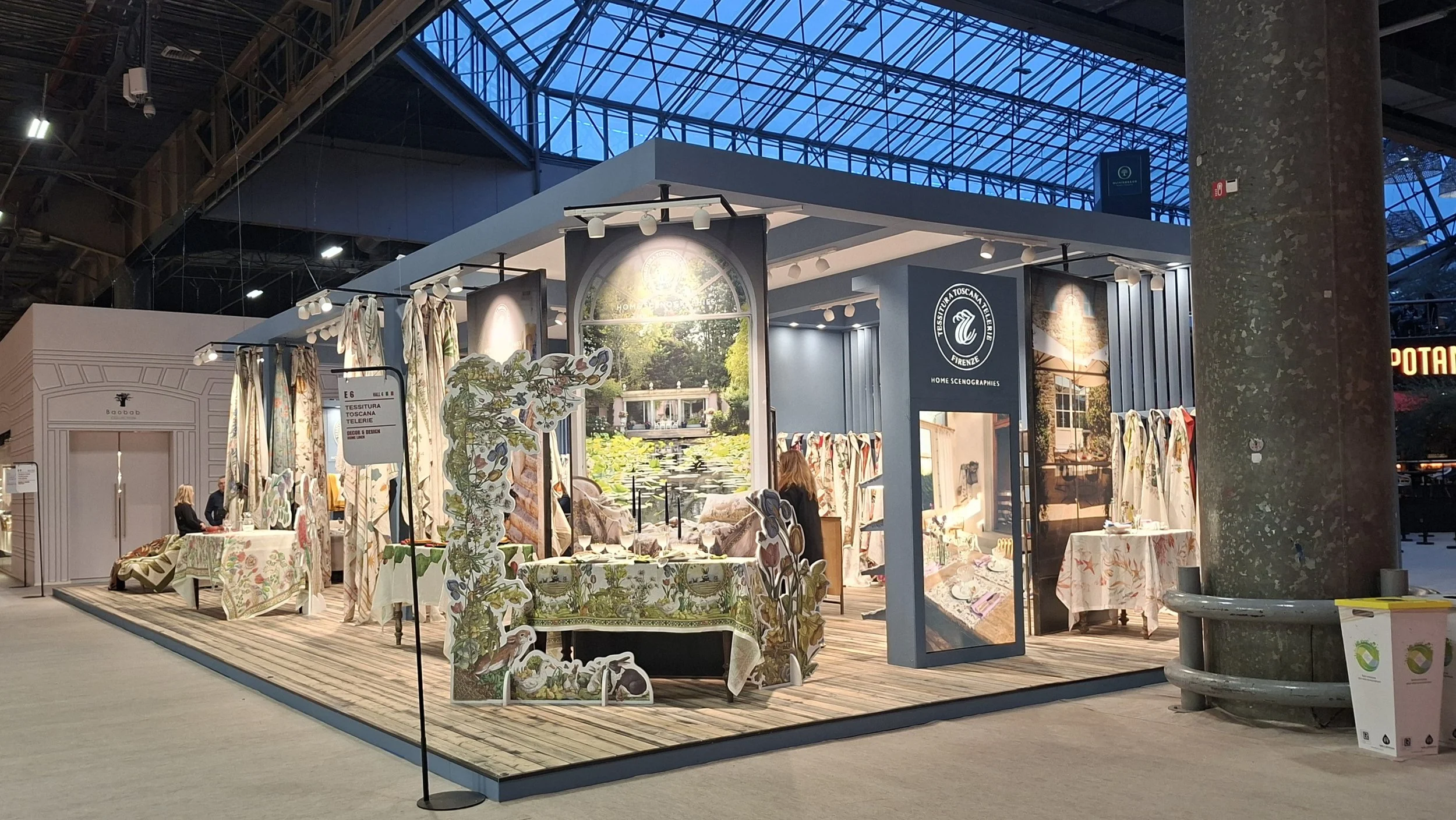 Pabellón 6 Maison et Objet, tessitura Toscana Telerie Firenze, Textil Hogar, Home Textile