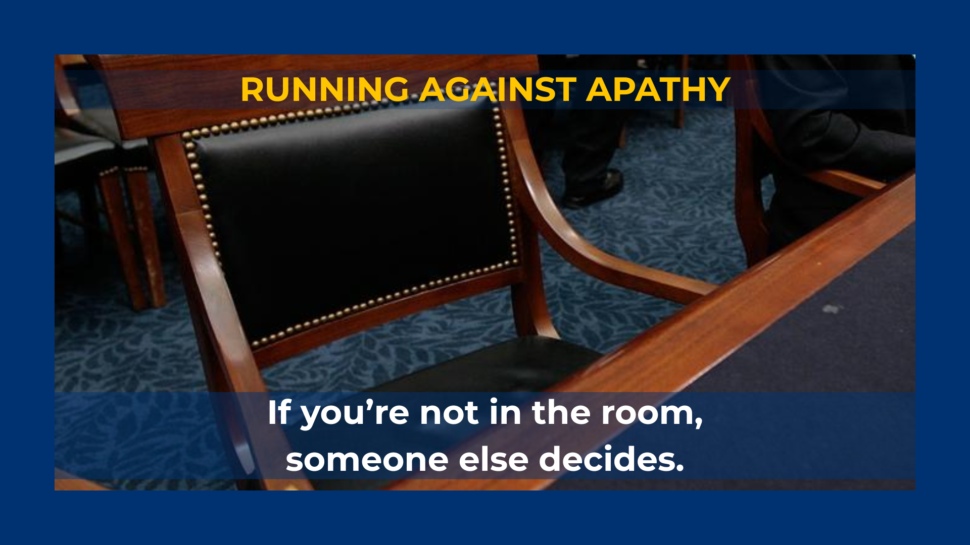 Running Against Apathy