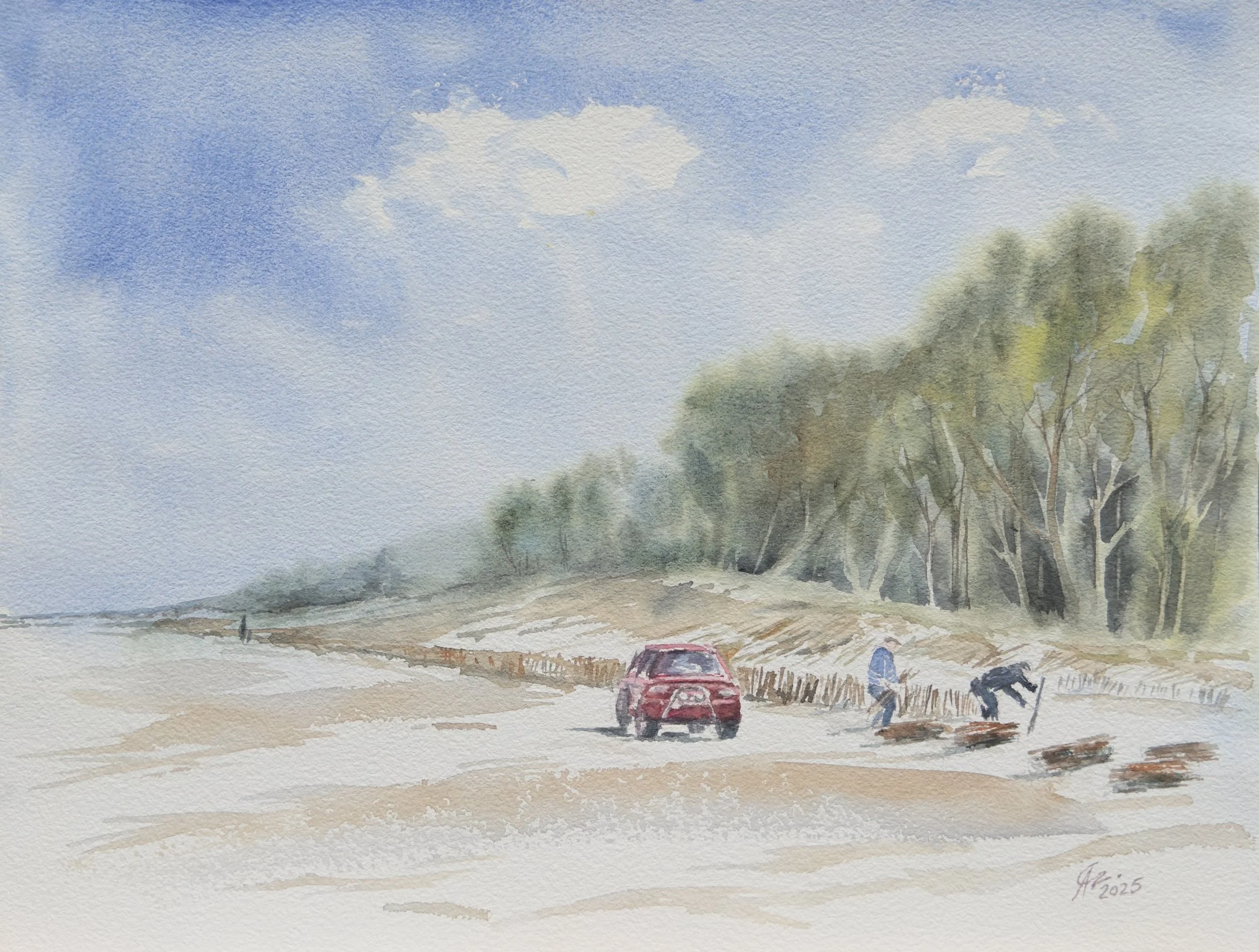 Umacnianie wydm w Łebie - A. Czerwińska