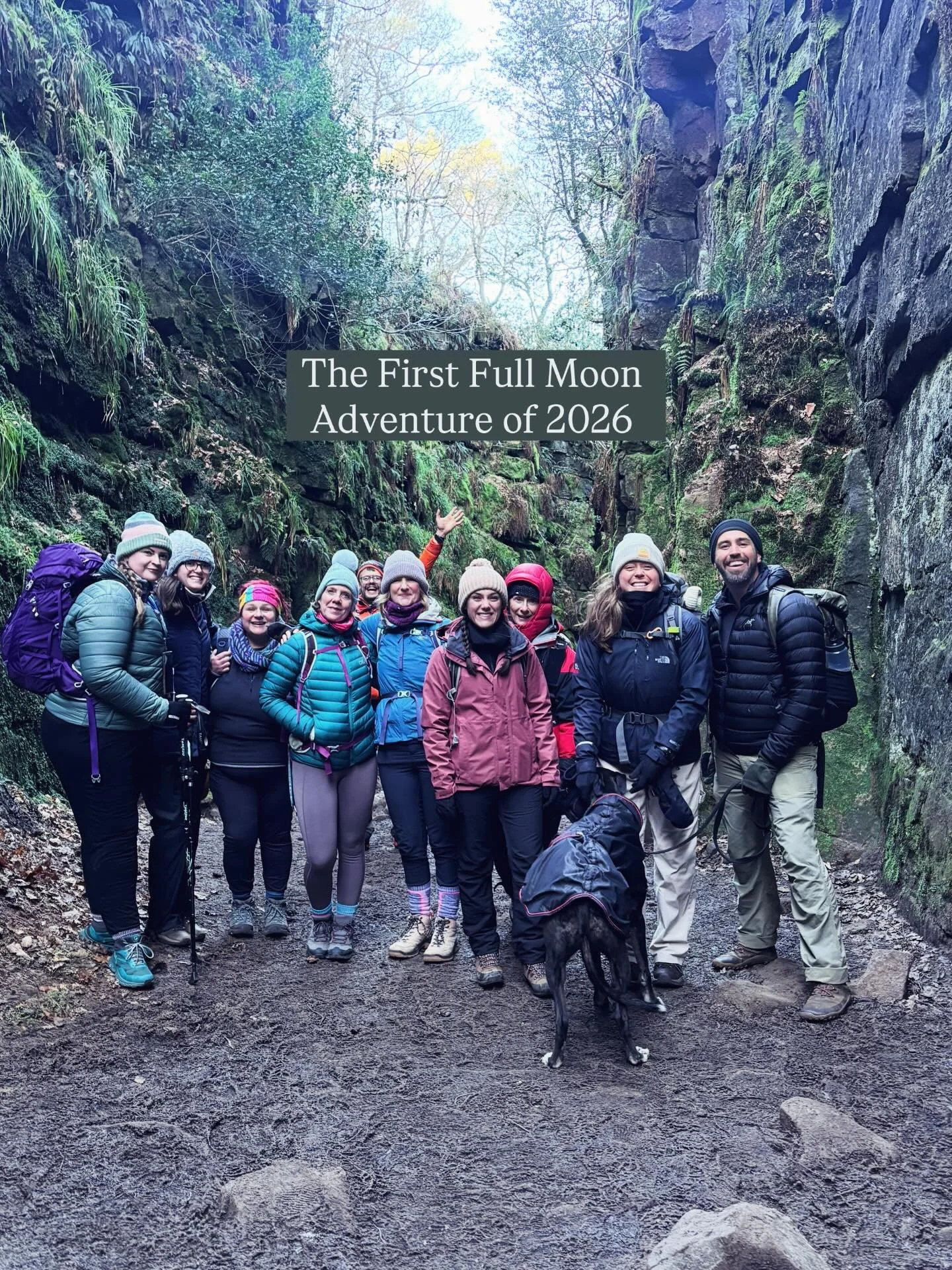 What a morning!

The first full moon sunrise hike of 2026 and boy, did the weather gods deliver us the goods.

9 of us braved an early cold start in The Roaches to climb up Hen Cloud for a stunning sunrise over the White Peak hills. Wrapped up, sippi