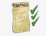 dibujo de un contrato de contingencias con sus normas