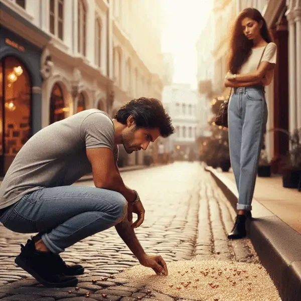 hay personas que se conforman con las migajas en una relación sin equilibrio