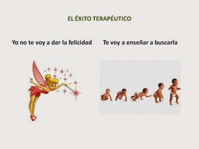 Explicación del éxito terapéutico: el psicólogo no da la felicidad, te ayuda a buscarla