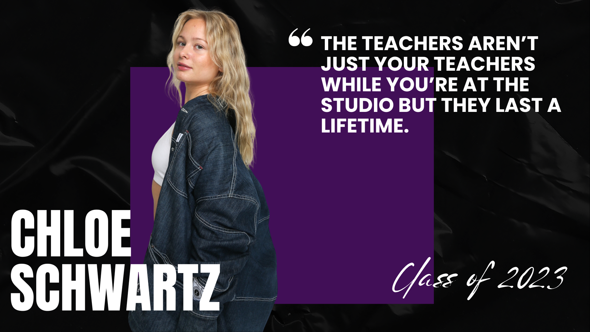 Chloe Schwartz Alumni Testimonial